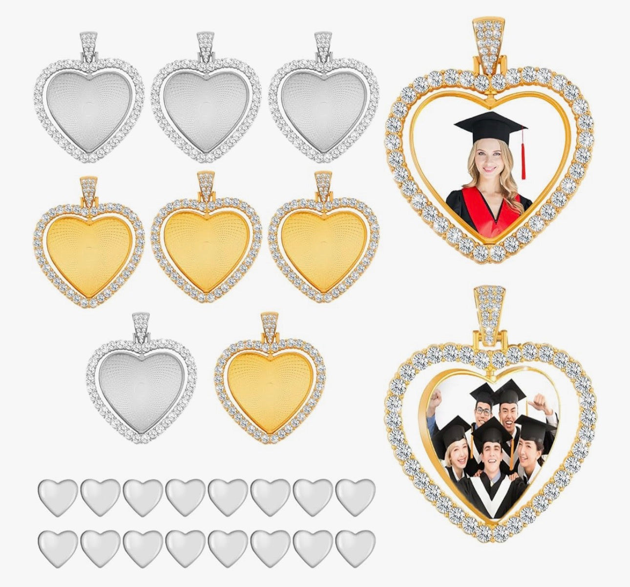 Double-Side Heart Pendant