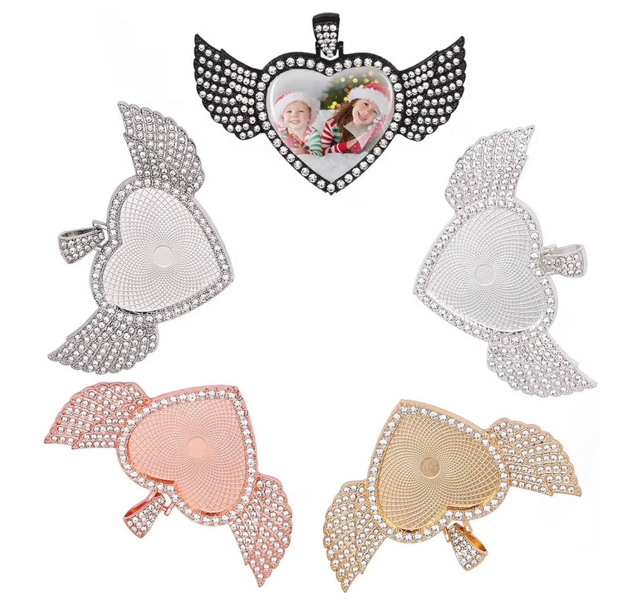 Heart Angel Wing Pendant